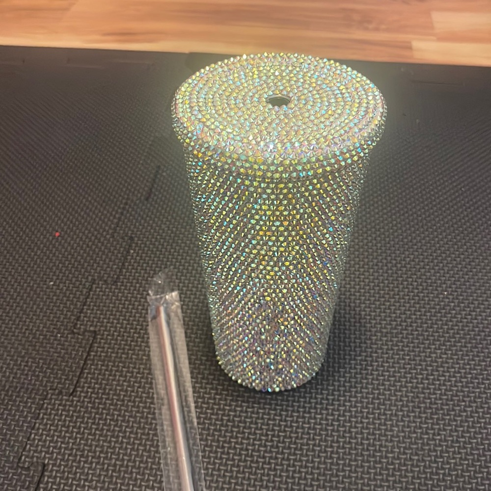 Fully hand stoned tumbler